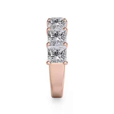 Princess Cut Lab Diamond 7 Stone Ring (3.50 ct. tw.)