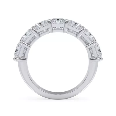 Princess Cut Lab Diamond 7 Stone Ring (3.50 ct. tw.)