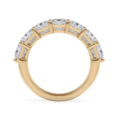 Princess Cut Lab Diamond 7 Stone Ring (3.50 ct. tw.)
