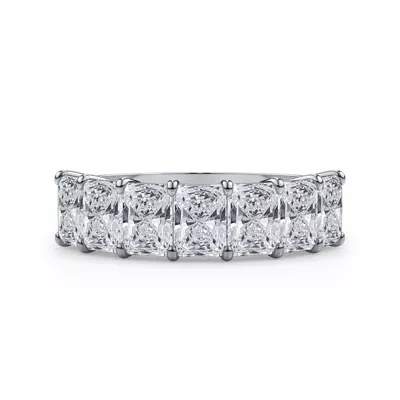 Radiant Cut Lab Diamond 7 Stone Ring (3.00 ct. tw.)
