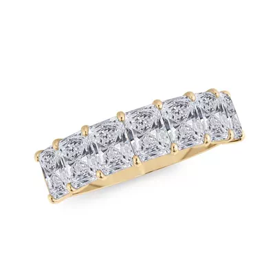 Radiant Cut Lab Diamond 7 Stone Ring (3.00 ct. tw.)