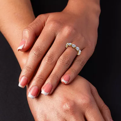 East-West Pear Diamond Eternity Ring (3.00 ct. tw.)