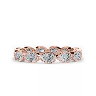 East-West Pear Bezel Lab Diamond Eternity Ring (1.20 ct. tw.)