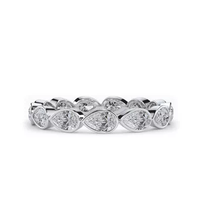 East-West Pear Bezel Lab Diamond Eternity Ring (1.20 ct. tw.)