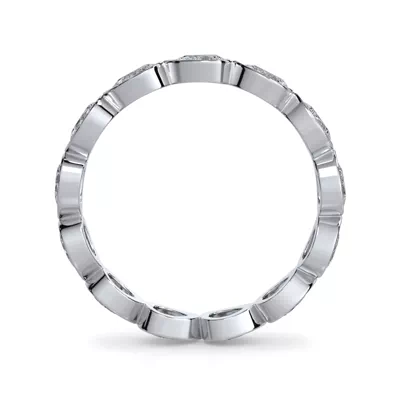 East-West Pear Bezel Lab Diamond Eternity Ring (1.20 ct. tw.)