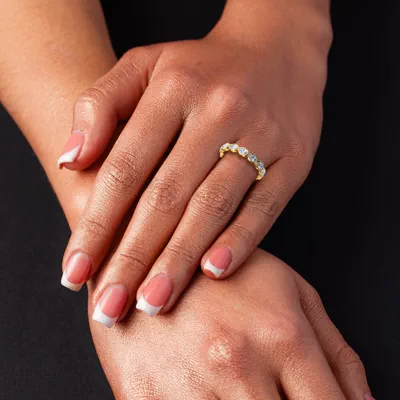 East-West Pear Bezel Diamond Eternity Ring (1.20 ct. tw.)