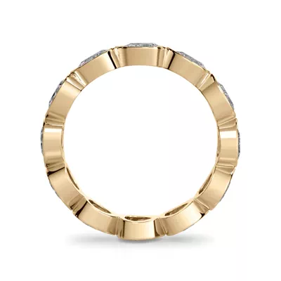 East-West Pear Bezel Lab Diamond Eternity Ring (1.80 ct. tw.)