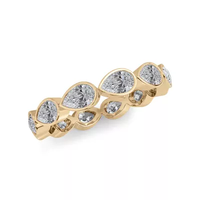 East-West Pear Bezel Lab Diamond Eternity Ring (1.80 ct. tw.)