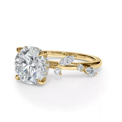 Autumn Cascade Diamond Engagement Ring