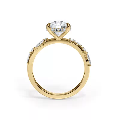 Autumn Cascade Diamond Engagement Ring