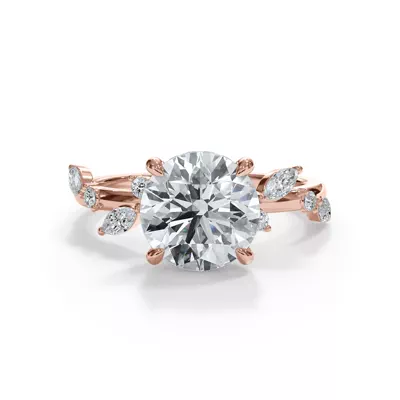 Autumn Cascade Diamond Engagement Ring