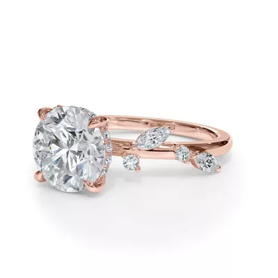 Autumn Cascade Diamond Engagement Ring