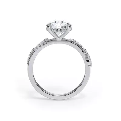 Autumn Cascade Diamond Engagement Ring