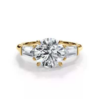 Bellora Grand Tapered Baguette Engagement Ring