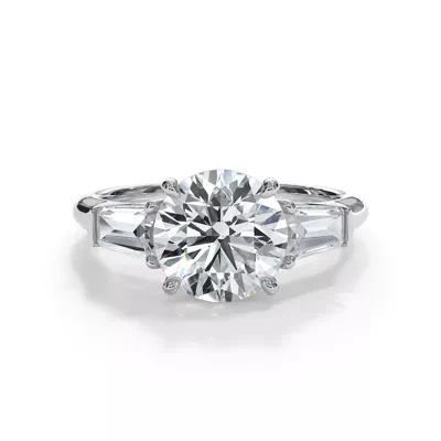 Bellora Grand Tapered Baguette Engagement Ring