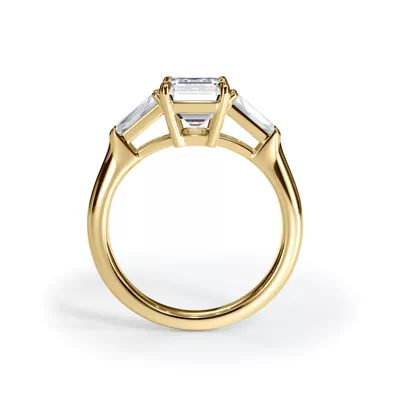 Bellora Grand Tapered Lab Baguette Engagement Ring