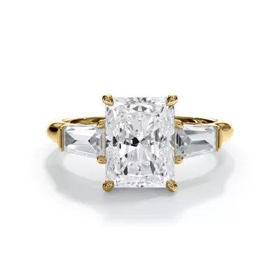 Bellora Grand Tapered Lab Baguette Engagement Ring