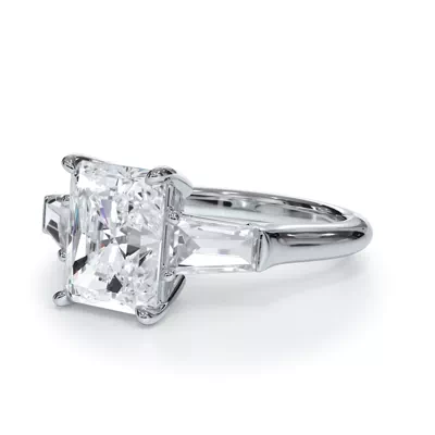 Bellora Grand Tapered Lab Baguette Engagement Ring