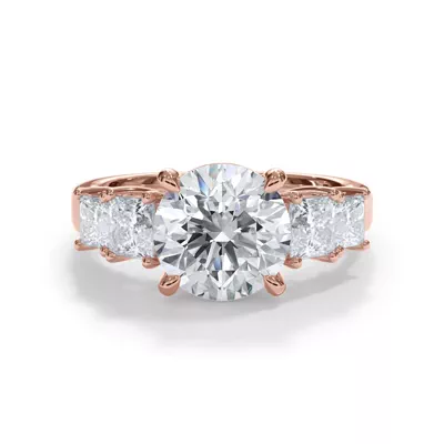Bellora Graduated Princess-Cut Engagement Ring