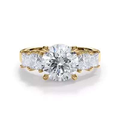 Bellora Graduated Princess-Cut Engagement Ring