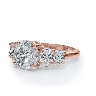 Bellora Graduated Oval Lab Engagement Ring