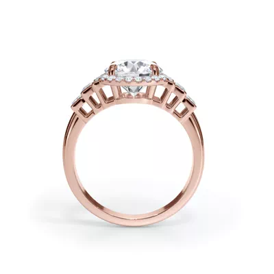 Brillara Graduated Baguette Engagement Ring