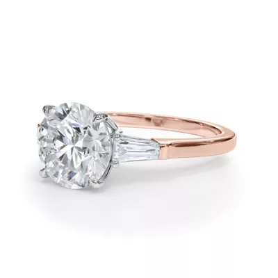 Bellora Petite Tapered Baguette Engagement Ring