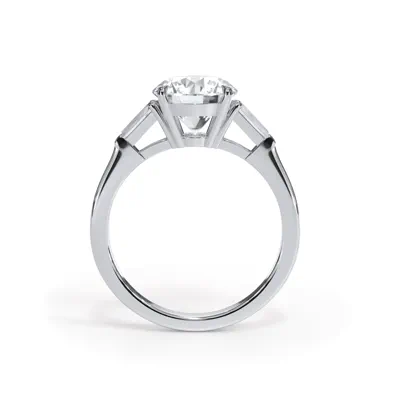 Bellora Petite Tapered Lab Diamond Baguette Engagement Ring