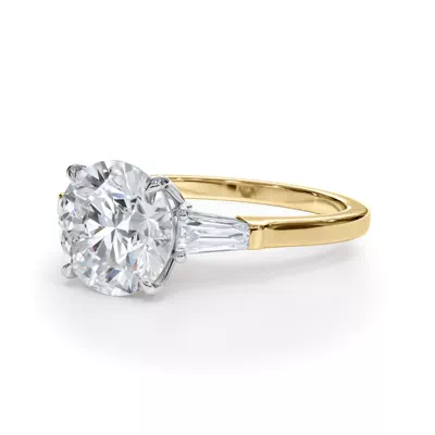 Bellora Petite Tapered Baguette Engagement Ring