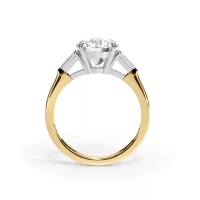 Bellora Petite Tapered Baguette Engagement Ring