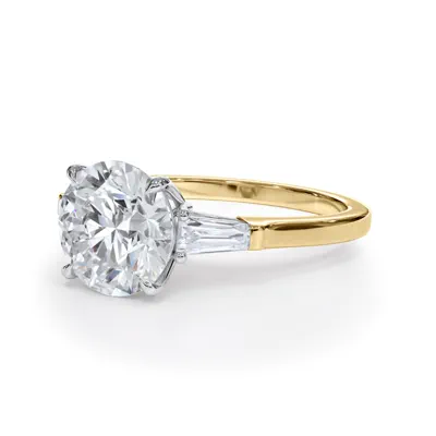 Bellora Petite Tapered Lab Diamond Baguette Engagement Ring
