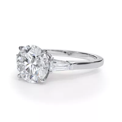 Bellora Petite Tapered Baguette Engagement Ring