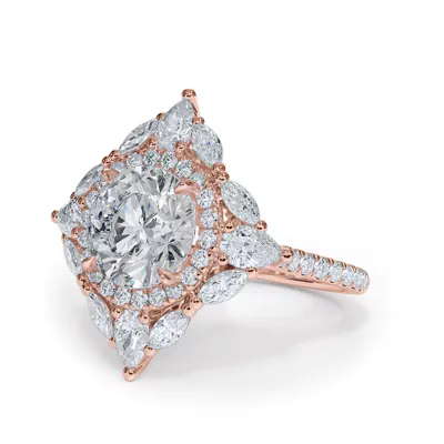 Opuluxe Double Lab Halo Engagement Ring