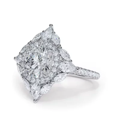 Opuluxe Double Lab Halo Engagement Ring