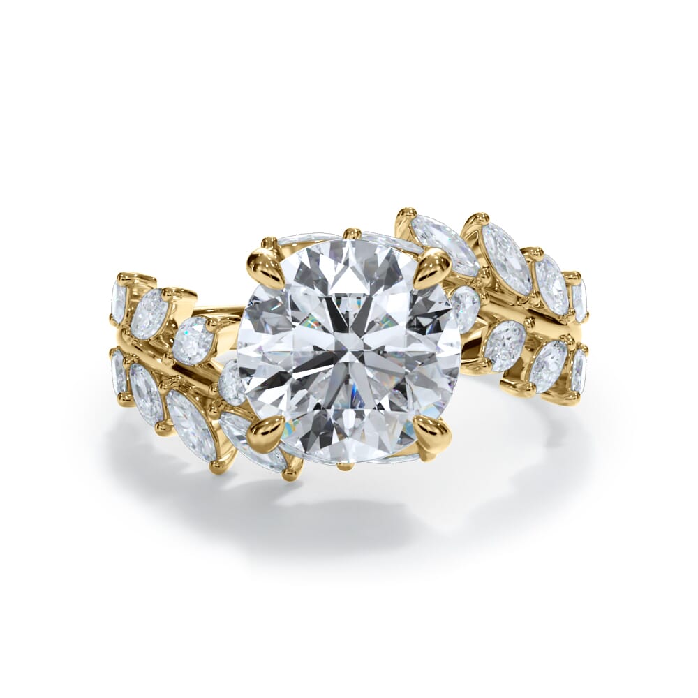 Veraison Marquise Lab Vine Engagement Ring