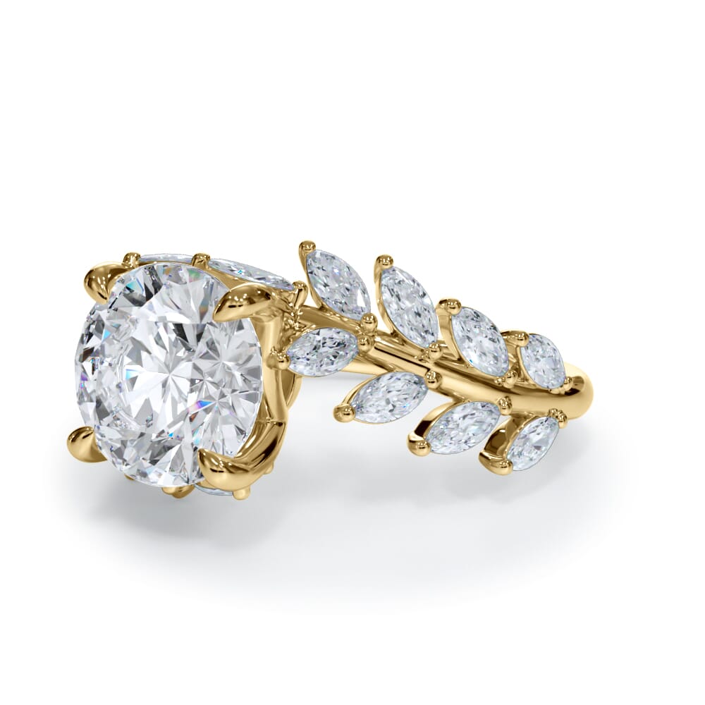 Veraison Marquise Lab Vine Engagement Ring