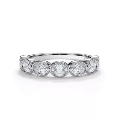 Bellora Oval Diamond Bezel Band