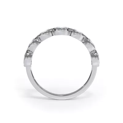 Bellora Oval Diamond Bezel Band