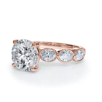 Bellora Oval Diamond Bezel Engagement Ring