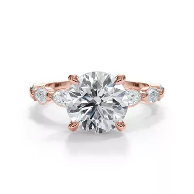 Bellora Marquise Diamond Hidden Halo Engagement Ring