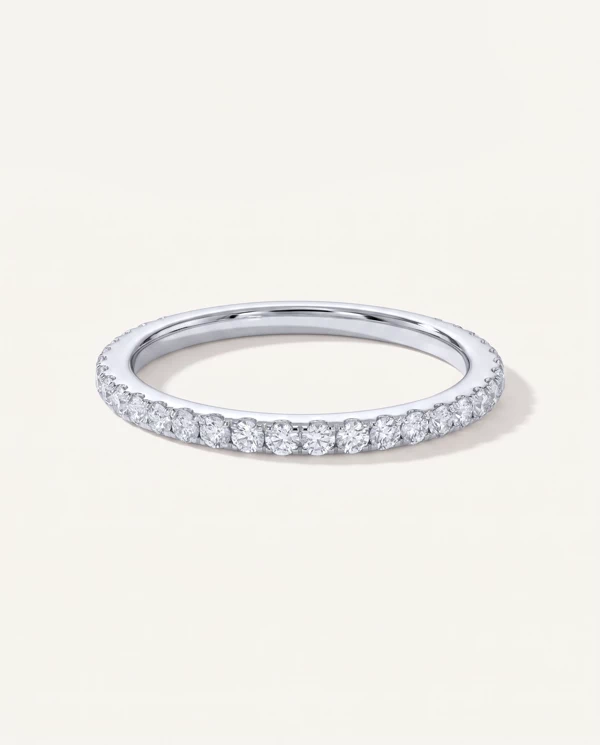 Women’s Wedding Ring Bellora Classic Pavé Lab Band