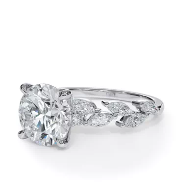 Sylva Angled Marquise Diamond Engagement Ring