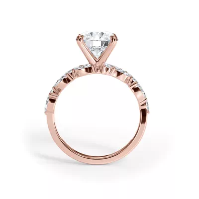 Sylva Angled Marquise Diamond Engagement Ring