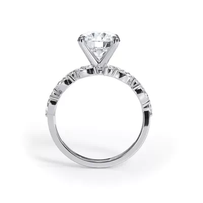 Sylva Angled Marquise Diamond Engagement Ring