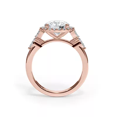 Elysian Marquise Diamond Halo Engagement Ring