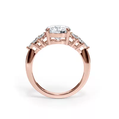 Liora Marquise Diamond Cluster Engagement Ring