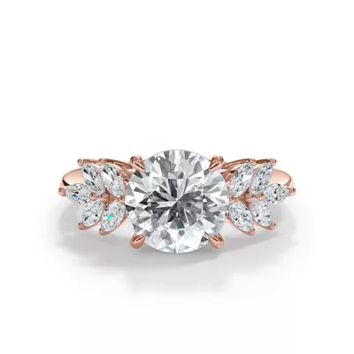 Liora Marquise Diamond Cluster Engagement Ring