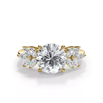 Liora Marquise Diamond Cluster Engagement Ring