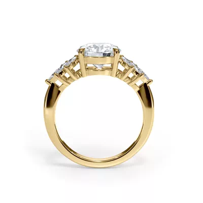 Liora Marquise Diamond Cluster Engagement Ring