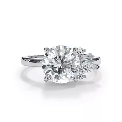 Verana Asymmetrical Diamond Engagement Ring